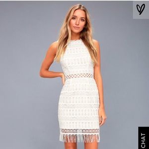 Lulu’s Kenna white crochet dress
